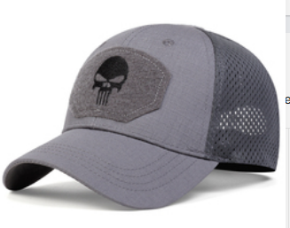 Skull Embroidered Baseball Cap – Vintage Streetwear Adjustable Cotton Cap