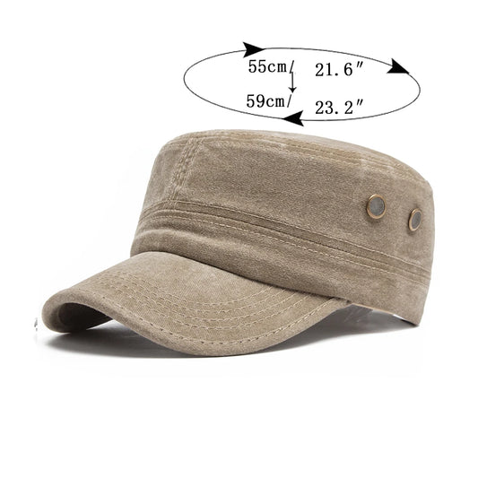 Washed Cotton Army Hunting Cap | Vintage Military Cap | Urban Caps NZ