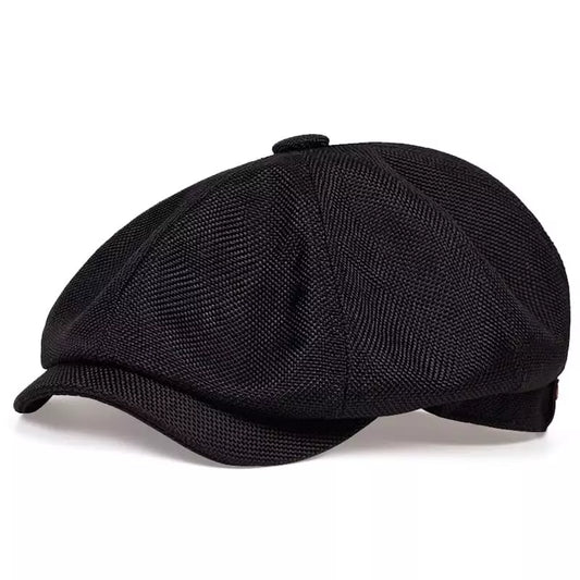 Shelby Vintage Cotton Newsboy Cap - Urban Caps