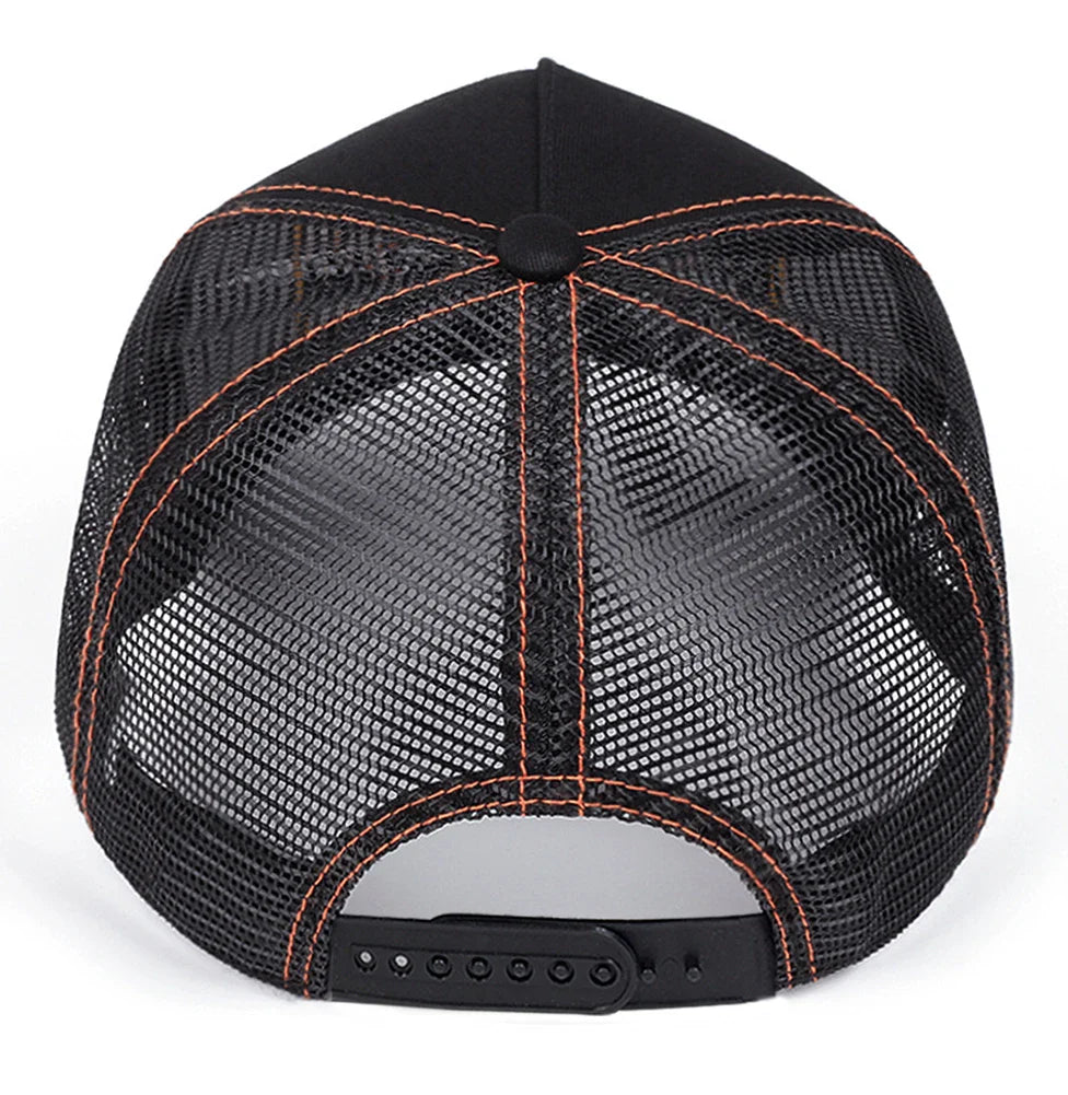Station Yukon River Trucker Cap - Classic Trucker Style With Cotton Acrylic Mesh