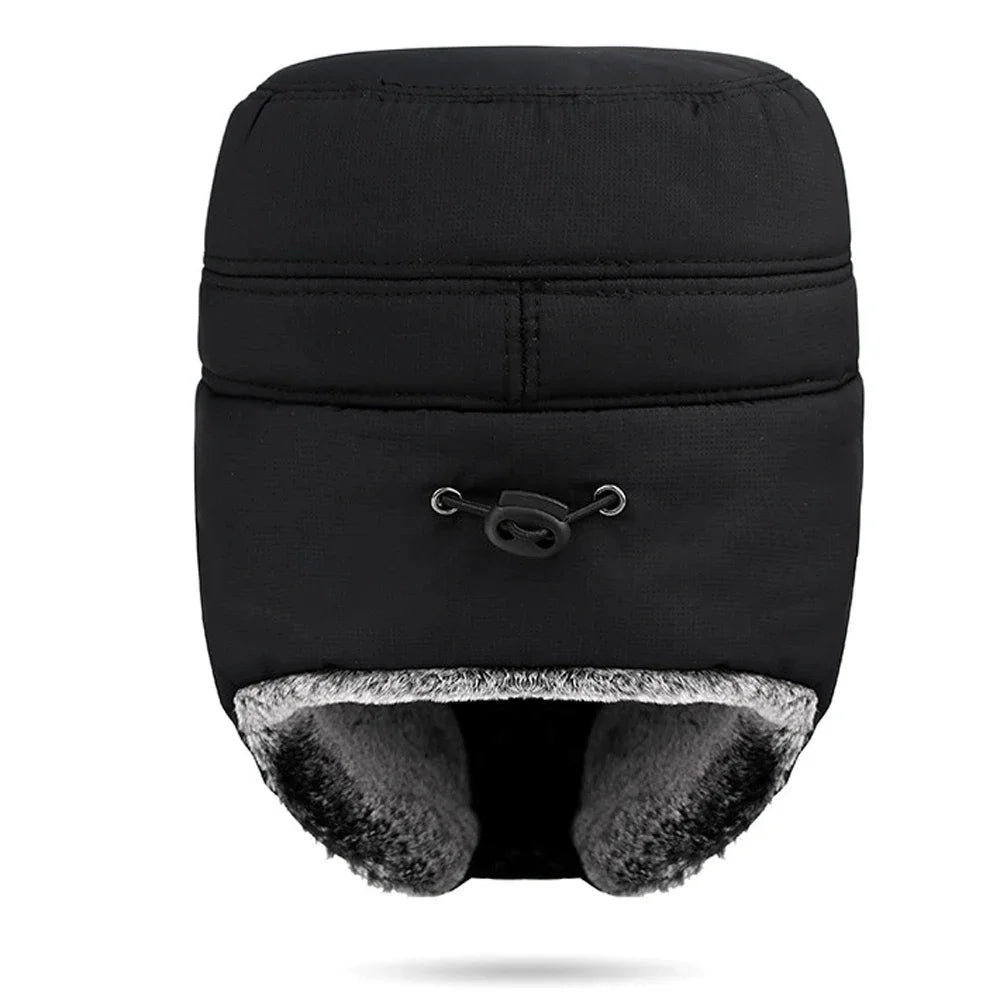 Supplex Winter Bomber Hat – Earflap Thermal Cap with Face Cover