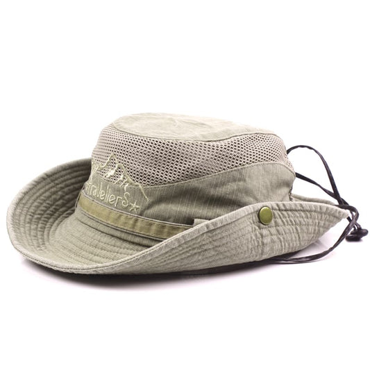 Travellers Sun Bucket Hat – Lightweight Cotton Outdoor Hat