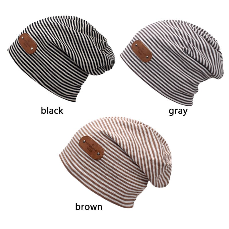 W&W Classic Winter Striped Beanie - Urban Caps