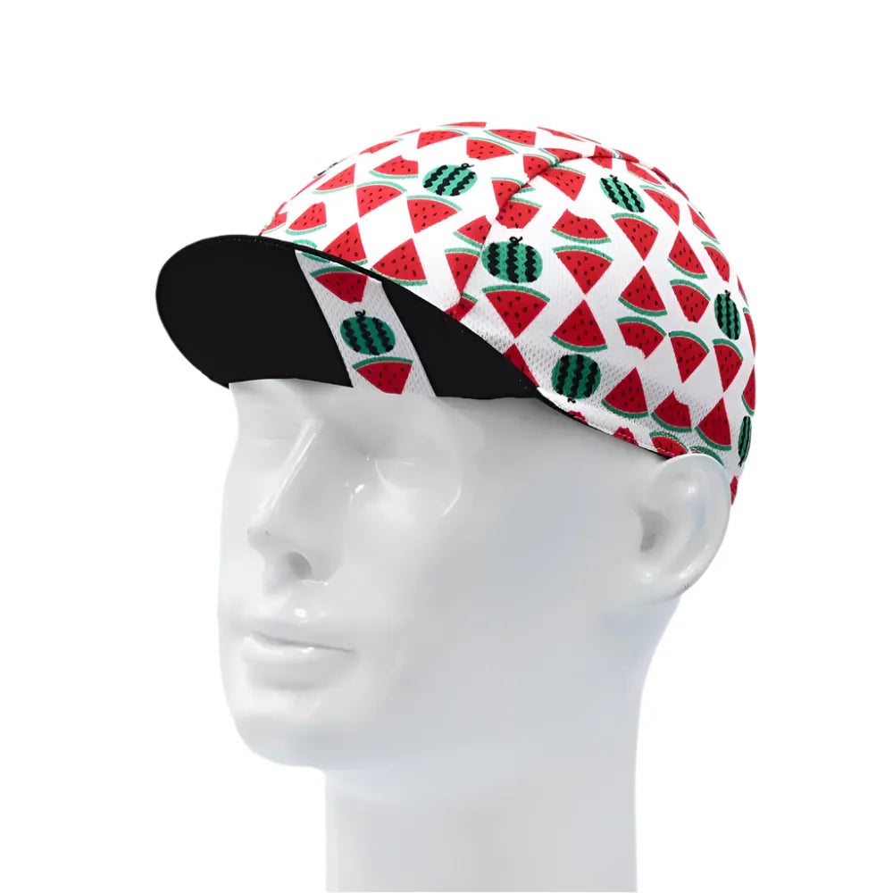 Watermelon Fresh Fruit Cycling Cap Lightweight Acrylic Breathable For Rides