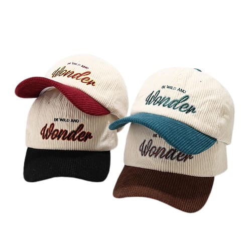 Wild & Wonder Corduroy Baseball Cap - Casual Corduroy Hat For Relaxed Looks And Charm