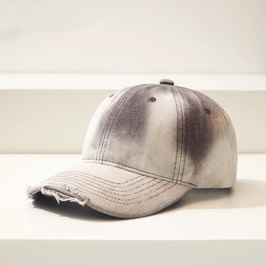 Distressed Gradient Denim Casual All-match Ripped Baseball Cap - Urban Caps
