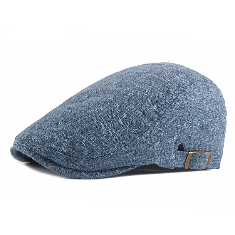 New Style Hat British Retro Cotton And Linen Beret Casual - Urban Caps