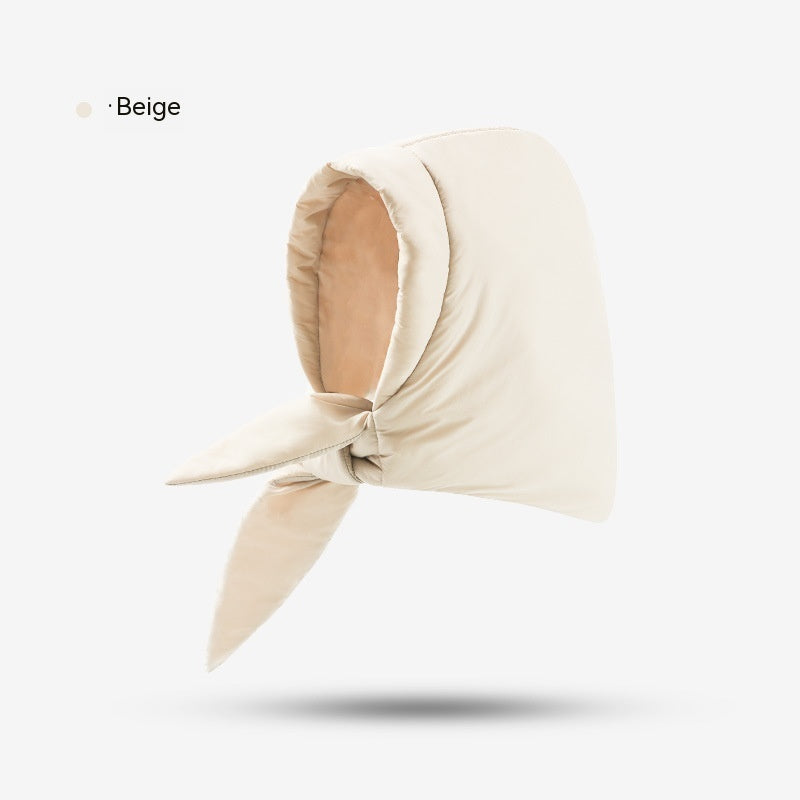 Down Plush Hat For Women Cycling Windproof Waterproof Ear Protection Warm Fashion Hats Winter Thicken Caps - Urban Caps