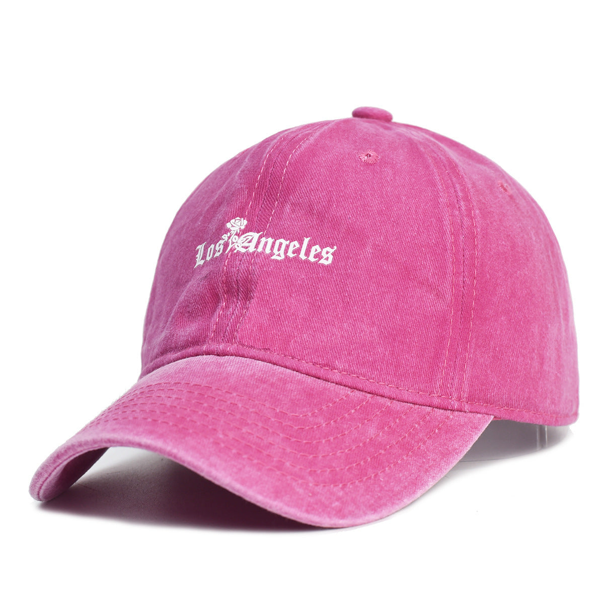 Washed Cotton Printed Hat Old Dad Hat - Urban Caps