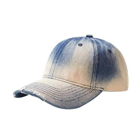Distressed Gradient Denim Casual All-match Ripped Baseball Cap - Urban Caps