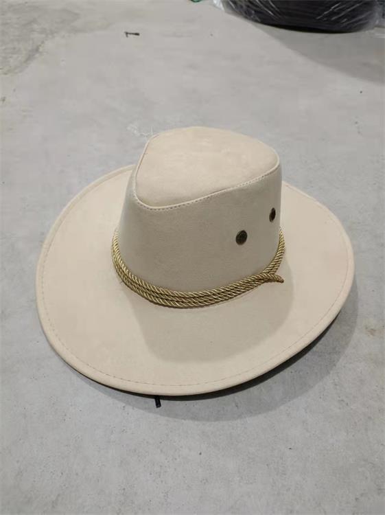 Big Along The Chicken Skin Velvet Western Rope Rider Hat Cowboy Hat Stereotyped Hat - Urban Caps
