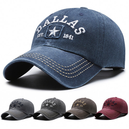 Soft Top Washed-out Vintage Coating Cloth Peaked Cap - Urban Caps