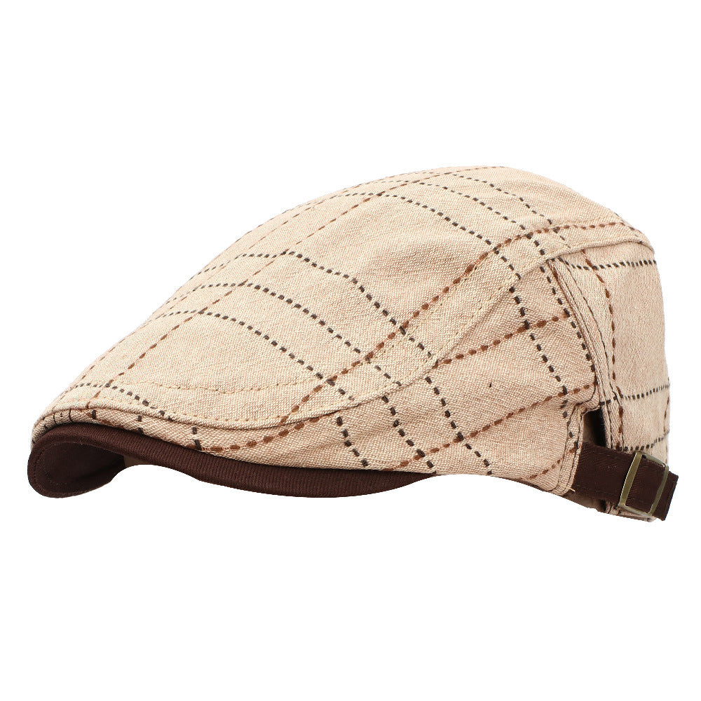 British Style Cotton Beret – Adjustable Outdoor Windproof Cap - Urban Caps