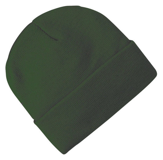 Acrylic Beanie – Knitted, Roll - Up Cuff, One Size Fits Most - Urban Caps