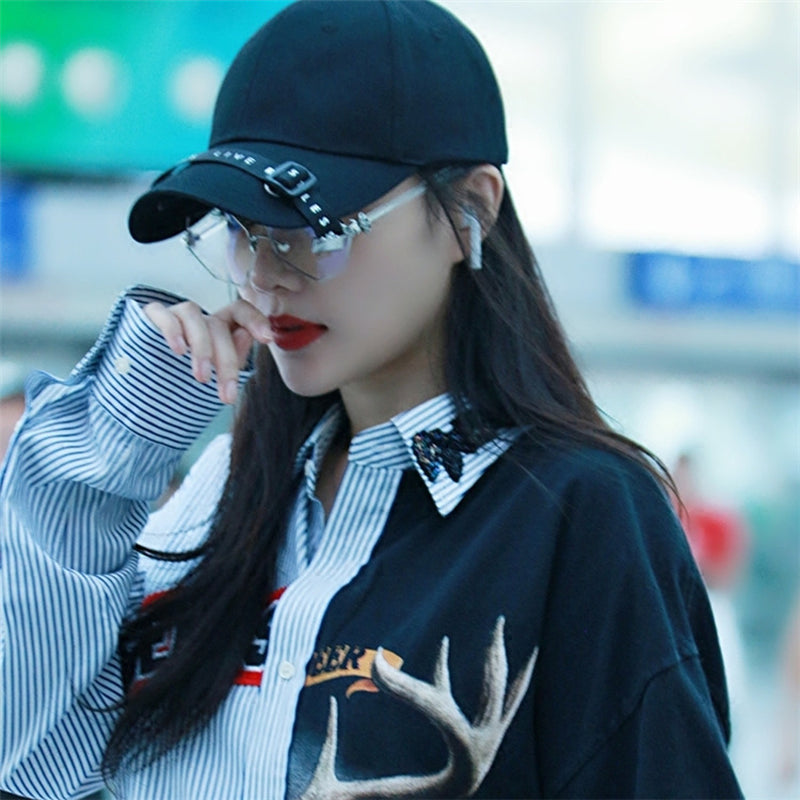 Outdoor Travel Sunscreen Webbing Buckle Baseball HAT