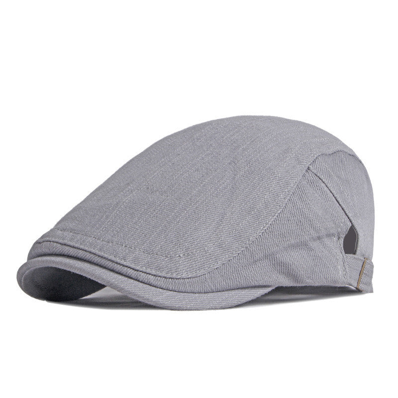 Simple Light Board Cotton Beret Men's Retro - Urban Caps