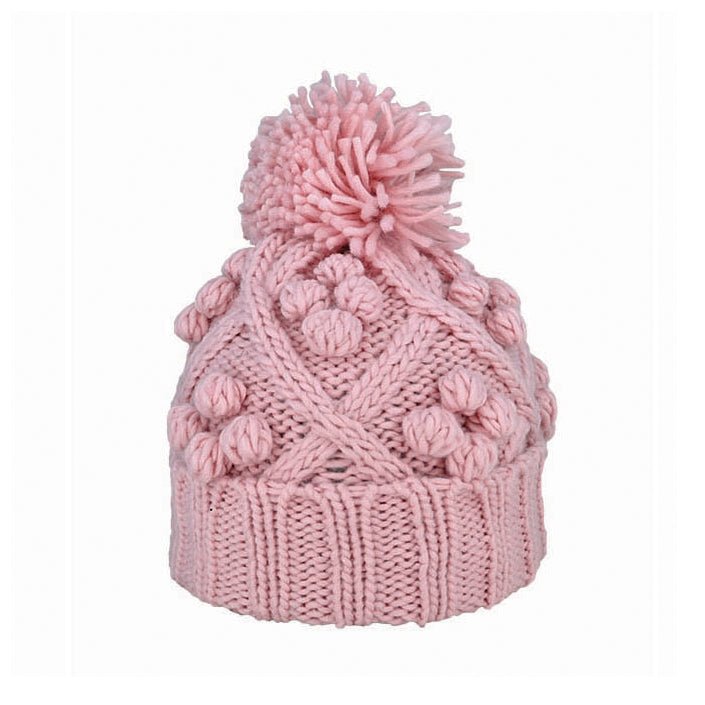 Alex Chunky Knit Acrylic Slouch Beanie with Pom Pom - Urban Caps