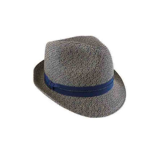 Armadale Braided Trilby Hat with Petersham Stitched Feature Band - Urban Caps