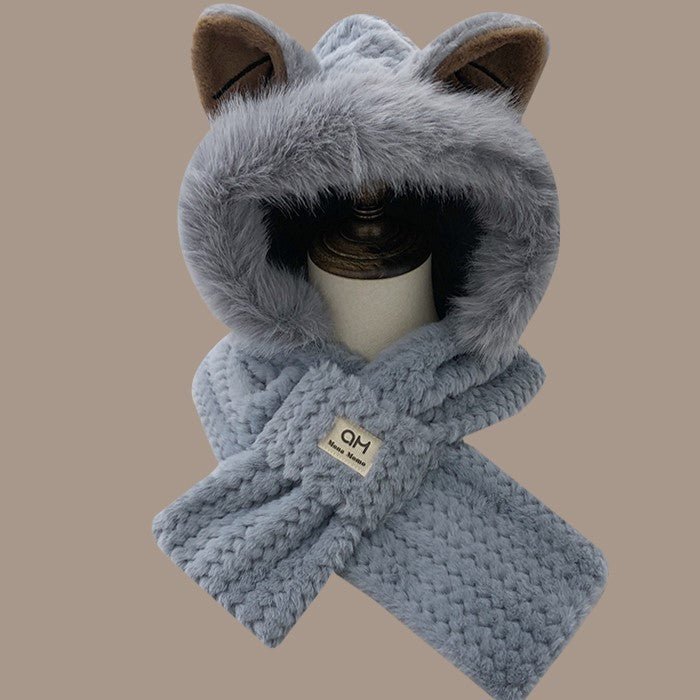 Autumn And Winter Cute Furry Fox Ear Hat - Urban Caps