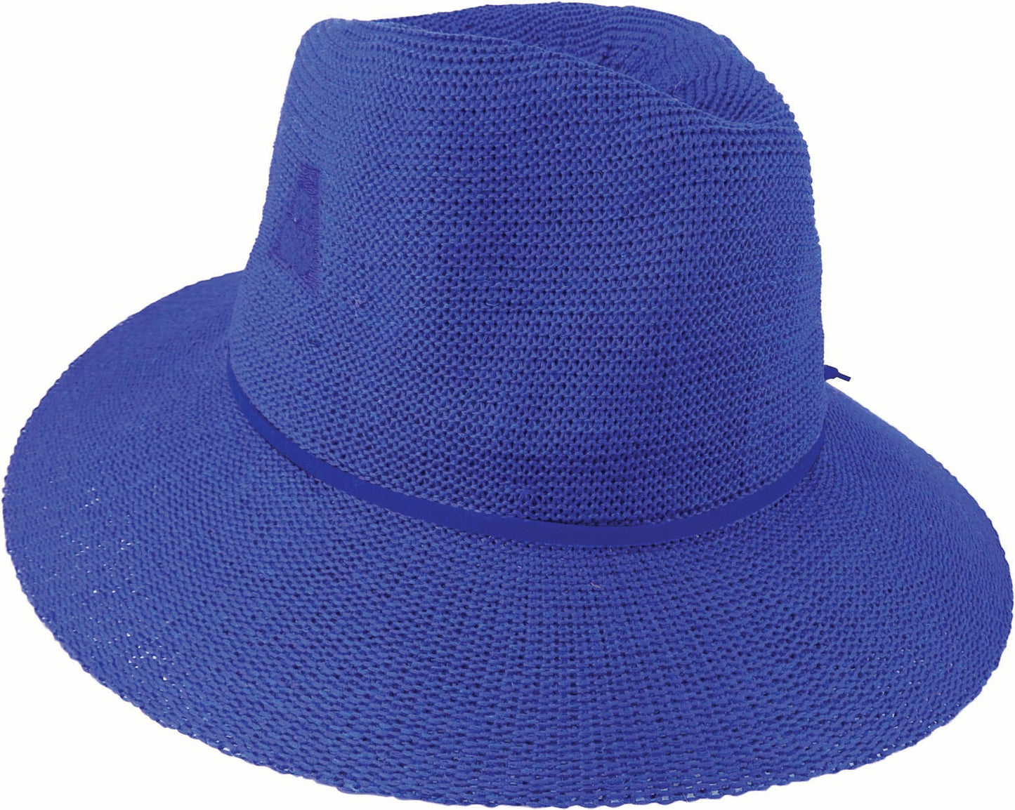 Avenel Polyester Wide Brim Outback Hat with Tone - on - Tone Band - Urban Caps