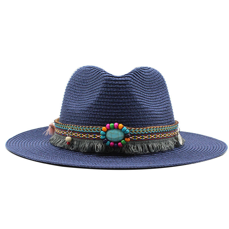 Jazz Cowboy Straw Outdoor Seaside Sun Hat - Urban Caps