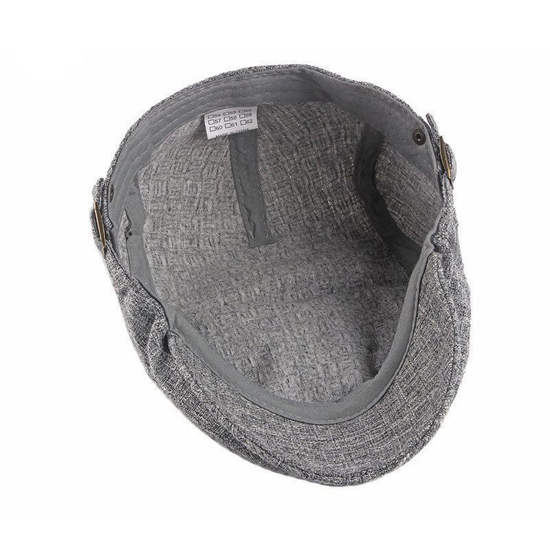 Men’s Lightweight Cotton Sun Cap – Retro British-Style Flat Hat | Breathable Fit - Urban Caps