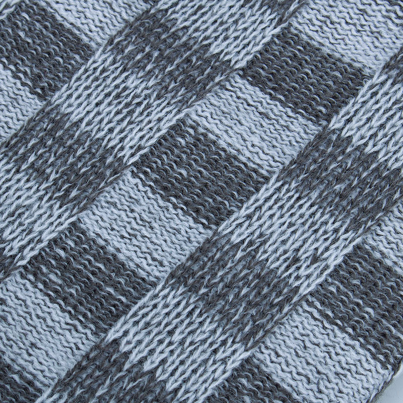 Contrast Color Knitted Wool Hat with Velvet Lining: Warm and Chic - Urban Caps