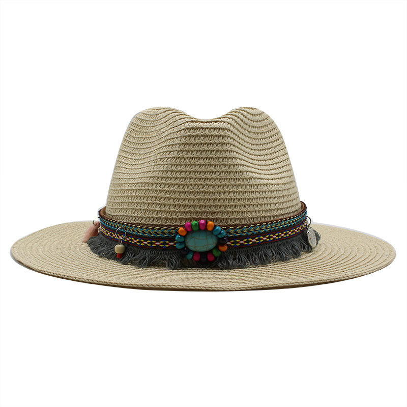 Jazz Cowboy Straw Outdoor Seaside Sun Hat - Urban Caps