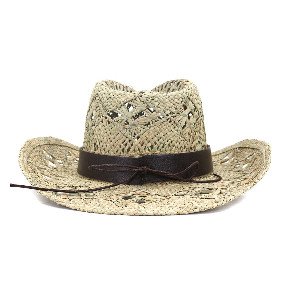 Ladies Fashion Hand Knitted Western Cowboy Hat - Urban Caps
