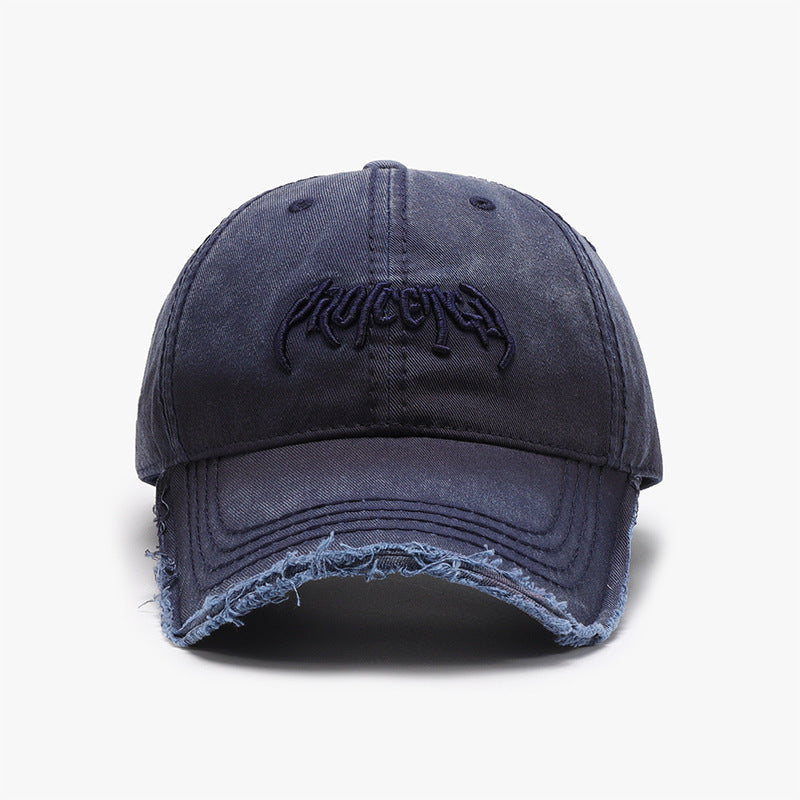 Letter Three-dimensional Embroidery Soft Top Burr Men's Baseball Cap - Urban Caps