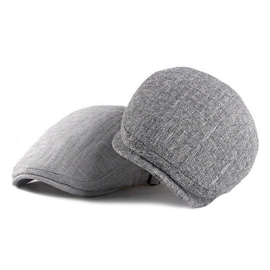 Men’s Lightweight Cotton Sun Cap – Retro British-Style Flat Hat | Breathable Fit - Urban Caps
