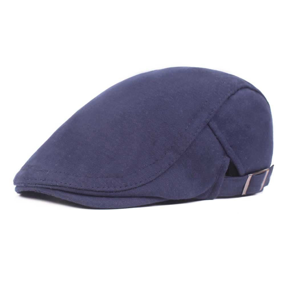 Men’s Adjustable Wool Felt Peaked Cap – Minimalist Tapered Style - Urban Caps