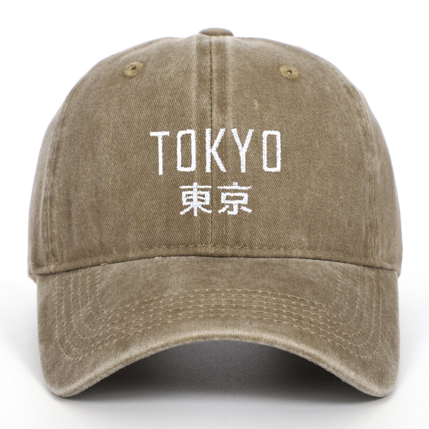 New Retro Washed Simple Tokyo Letters Hat - Urban Caps