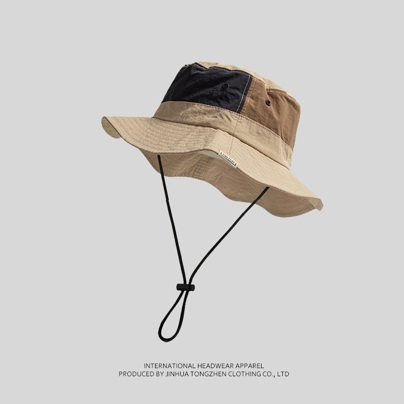 Bucket Hat Female Colorblock All - matching Outdoor Hiking Camping Tourist Hat Male - Urban Caps