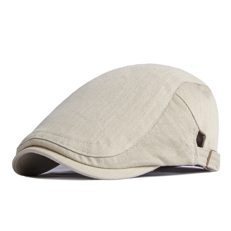 Simple Light Board Cotton Beret Men's Retro - Urban Caps