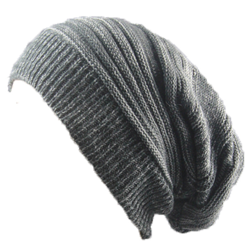 Two-Color Melaleuca Pleated Warm Pullover Pile Hat: Stylish and Cozy - Urban Caps
