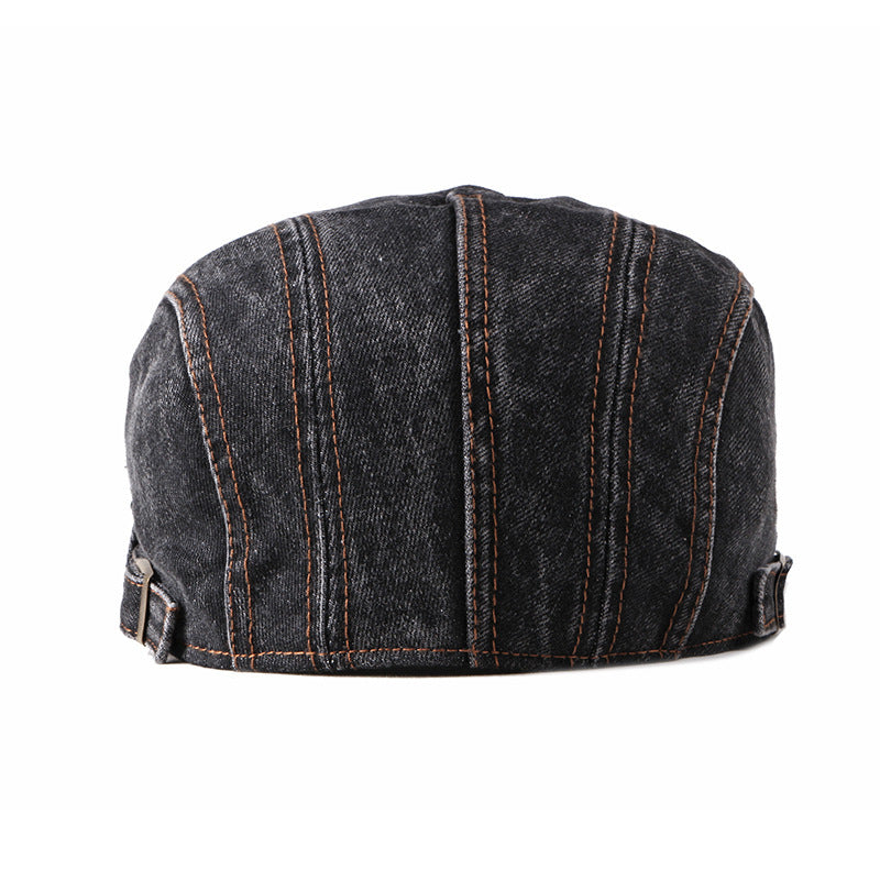 Fashion Wash Denim Beret Men - Urban Caps