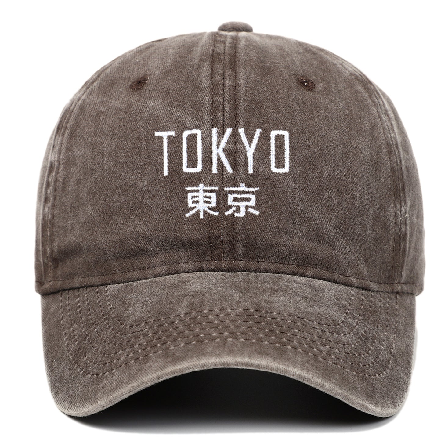 New Retro Washed Simple Tokyo Letters Hat - Urban Caps