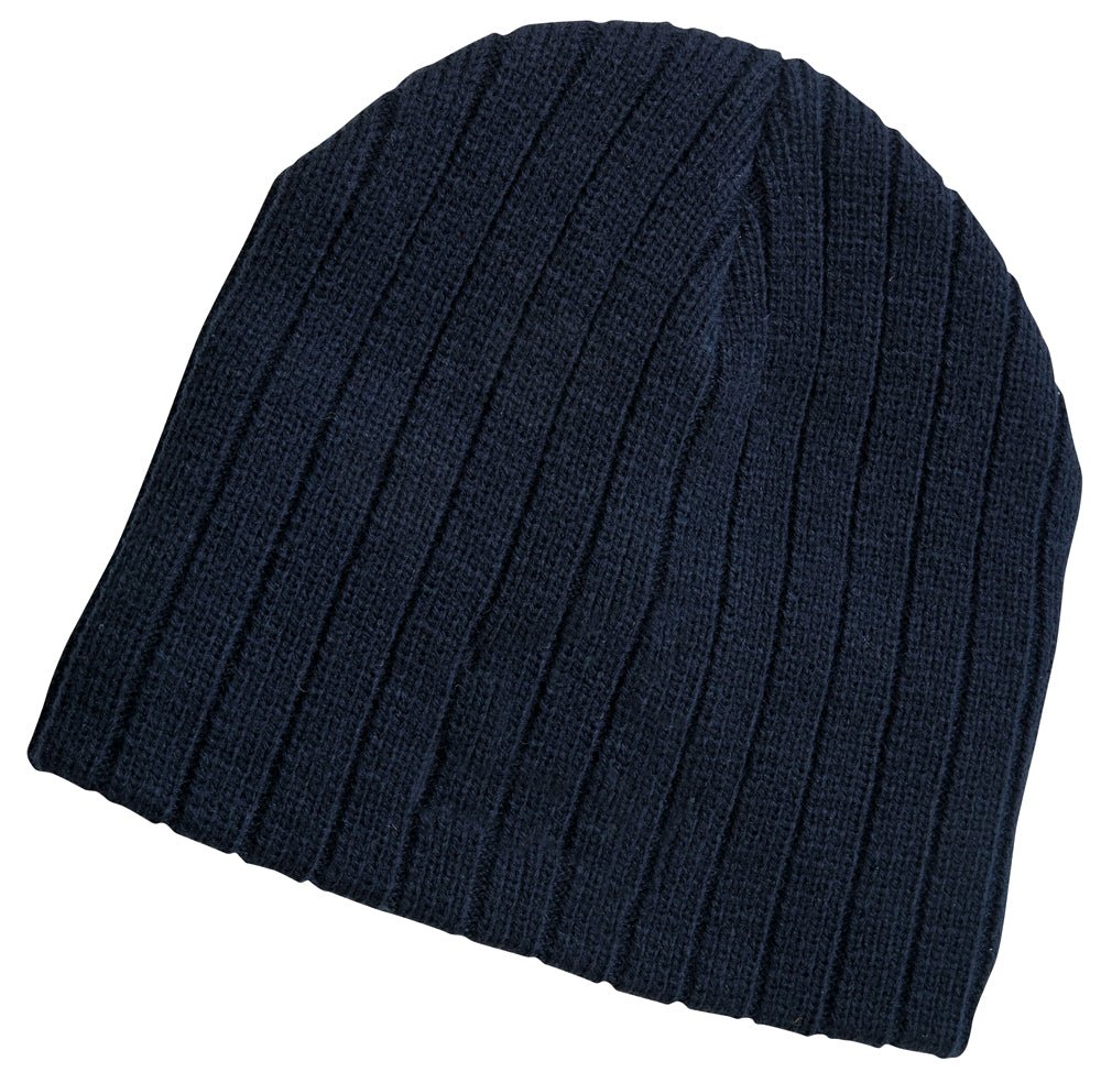 Cable Knit Beanie – Acrylic Knit, Fleece - Lined Brow Band, One Size Fits Most - Urban Caps
