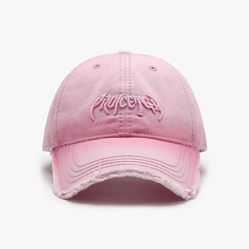 Letter Three-dimensional Embroidery Soft Top Burr Men's Baseball Cap - Urban Caps
