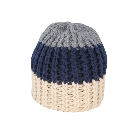 Chunky Stripe Acrylic Knit Beanie – Warm Winter Hat - Urban Caps