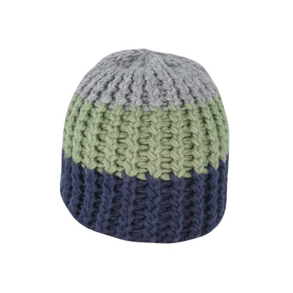 Chunky Stripe Acrylic Knit Beanie – Warm Winter Hat - Urban Caps