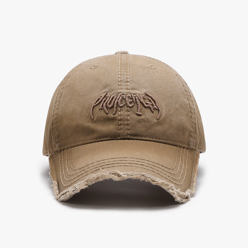 Letter Three-dimensional Embroidery Soft Top Burr Men's Baseball Cap - Urban Caps