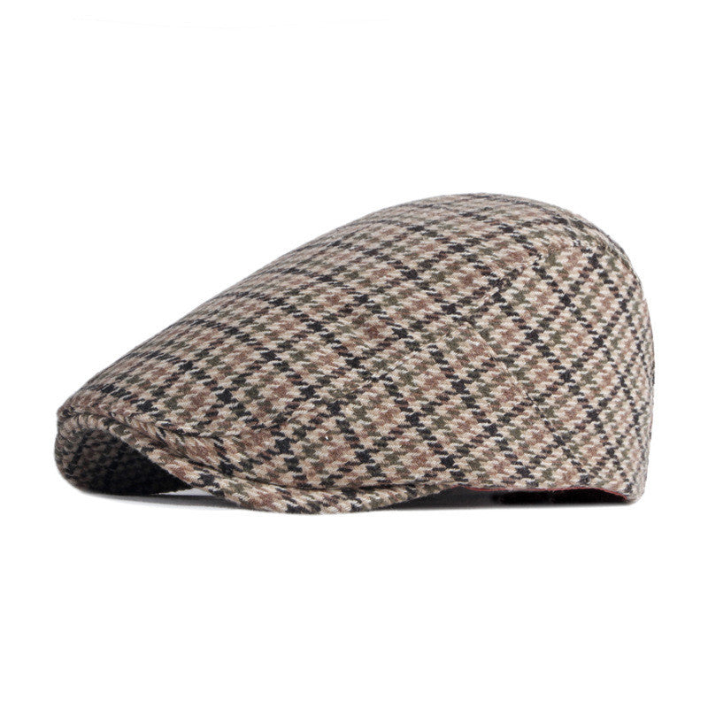 Fashion Retro Beret Houndstooth - Urban Caps