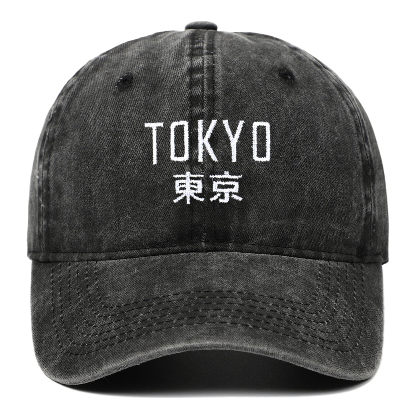 New Retro Washed Simple Tokyo Letters Hat - Urban Caps