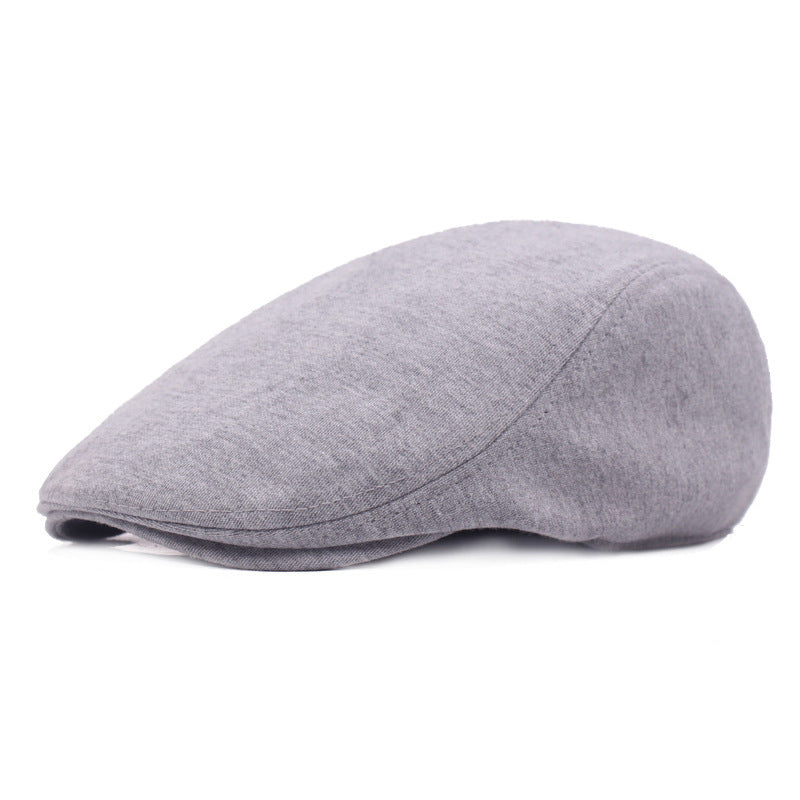 Men’s Adjustable Wool Felt Peaked Cap – Minimalist Tapered Style - Urban Caps