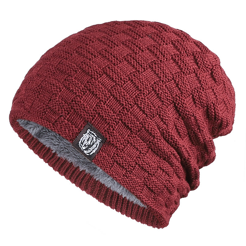 Tiger Label Fleece Warm Men's Hat: Cozy Style for Chilly Days - Urban Caps