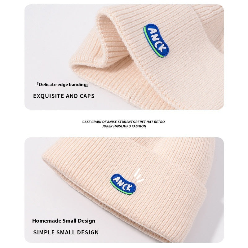 Beige Woolen Cap Women's Hat Ins - Urban Caps