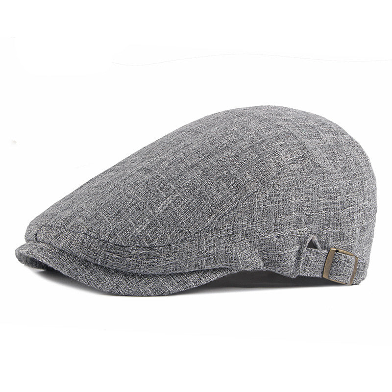 New Style Hat British Retro Cotton And Linen Beret Casual - Urban Caps