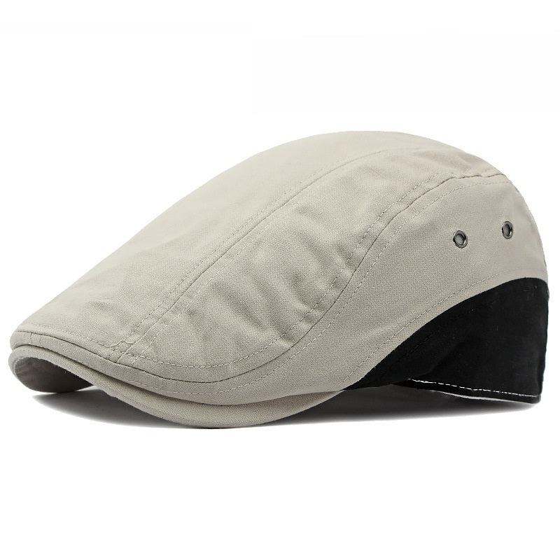 British Retro Lightweight Summer Beret – Adjustable Flat Top Cap - Urban Caps
